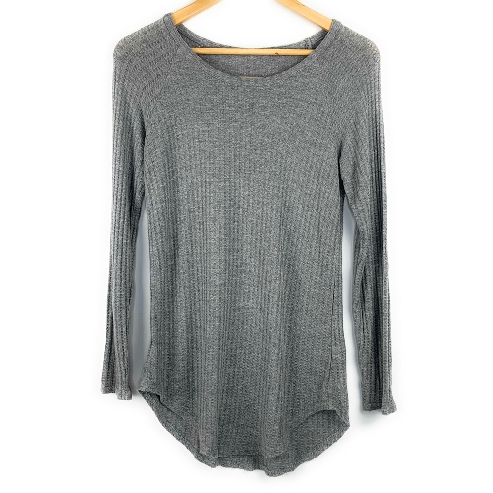Chaser Grey Waffle Knit Thermal Top - Picture 5 of 7